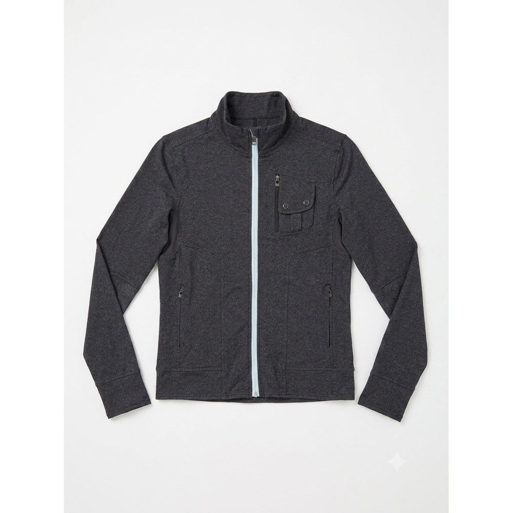 Lululemon Jacket Men Gray/Baby Blue Sz S Knock Out Track Full Zip Athletic